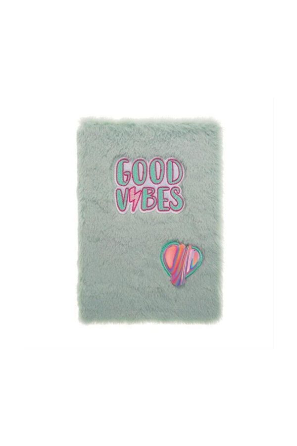 Syloon-Pyrus A5 - Plush Striped Good Vibes Notebook 1