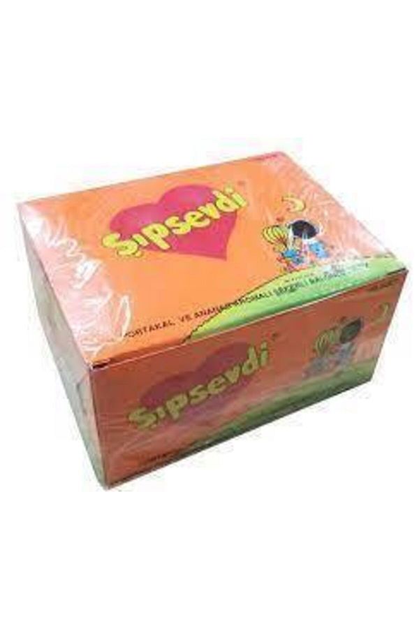 Şıpsevdi-100 pcs Pineapple Flavored Orange Gum 1