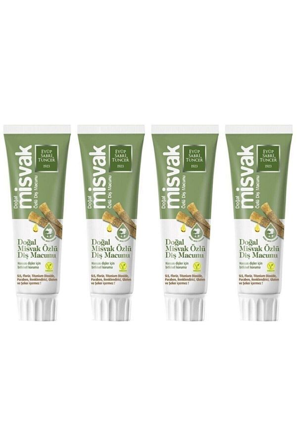 Eyüp Sabri Tuncer-Natural Miswak Extract Toothpaste 75 ml - 4 Pieces 1