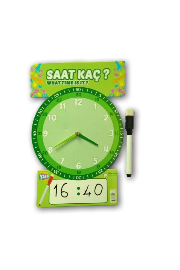 ELUX-Summer Erase Tutorial Clock - Green 1