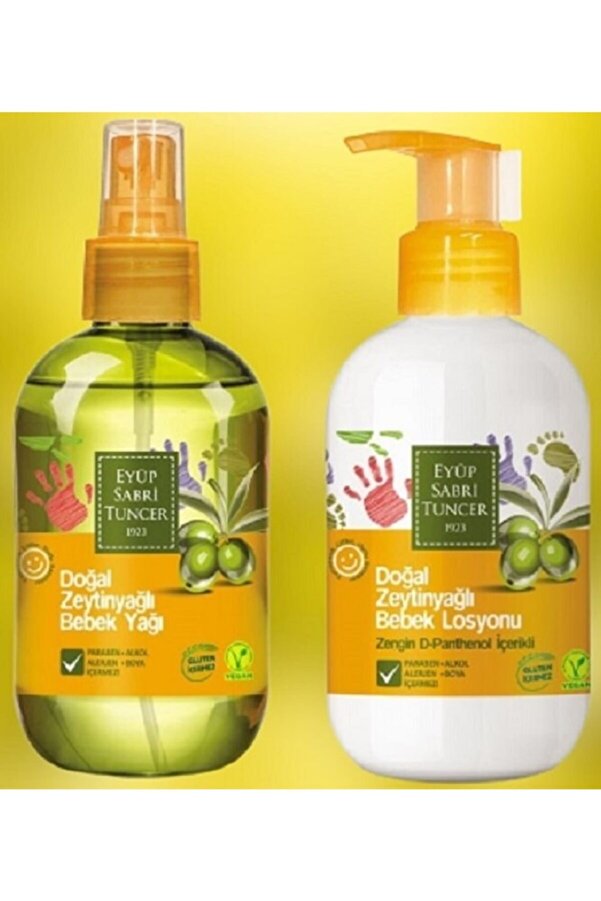 Eyüp Sabri Tuncer Doğal Zeytinyağlı Bebek Yağı 280 Ml+ Bebek Losyonu 280ml