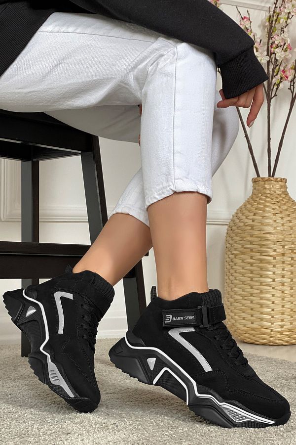 DARK SEER-Damen-Sneaker – Schwarz 1