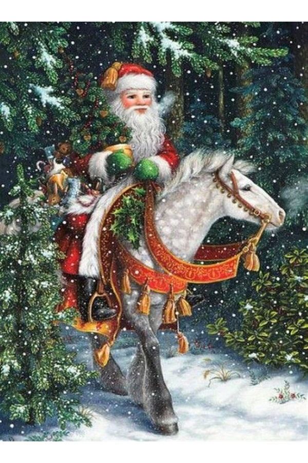 Marcel Kristal Tablo-Christmas Excitement Marcel Art Diamond Mosaic Painting 46x64 Cm 1