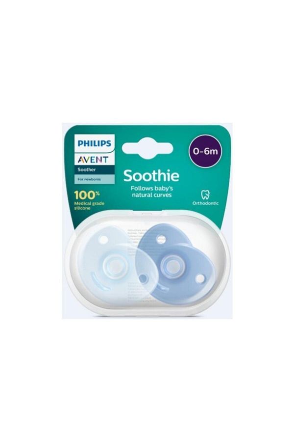 Philips Avent-Soothie 0-6 Months 2-Piece Orthodontic Pacifier with Own Storage Box for Men 1