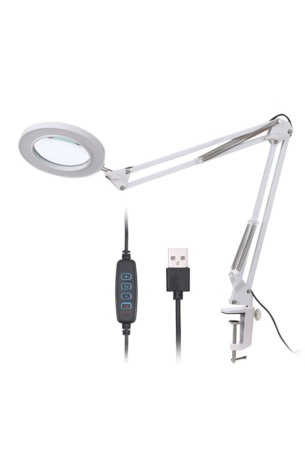 DailyTech-Multifunctional Table Top Foldable 5/8x Illuminated Magnifier 1