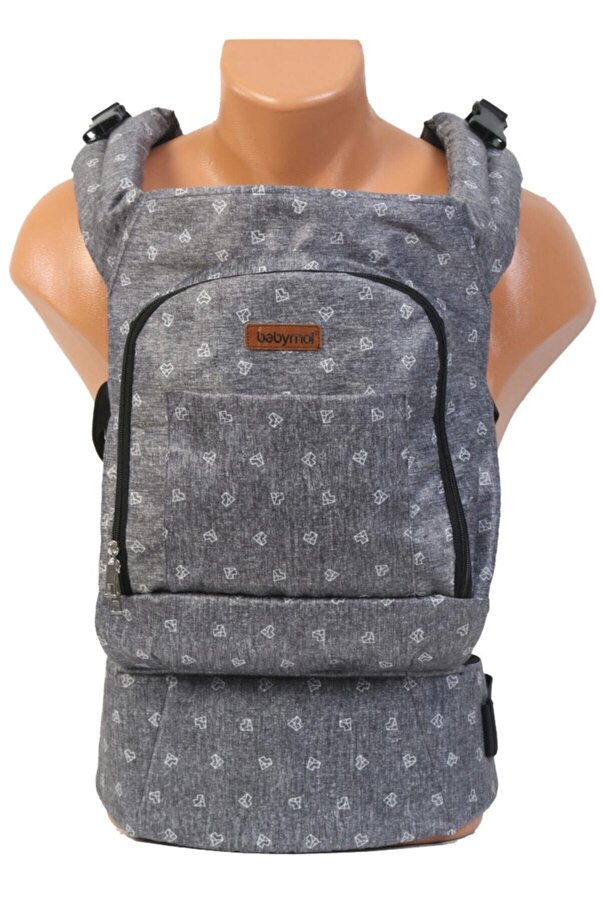 Babymol Unisex Gri Exclusive Kanguru