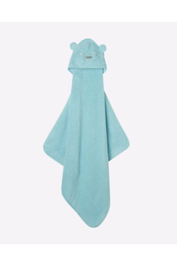 Mothercare Blue Cotton Baby Towel Swaddle Teddy Bear Trendyol