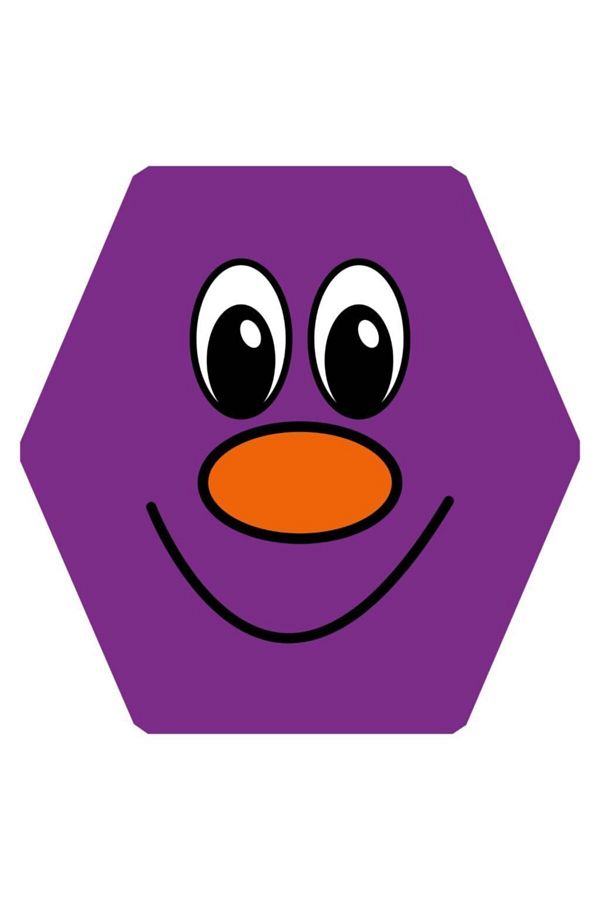 Onur uçurtma her çocuğun bir masalı olmalı-Plastic Hexagonal Smiling Face Kite Purple Color 1