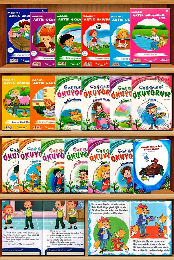 Key Kaliteli Eğitim Yayınları 1. Sınıf Tavsiyeli Ilk Okuma Hikaye Kitapları Seti (19 KİTAP)