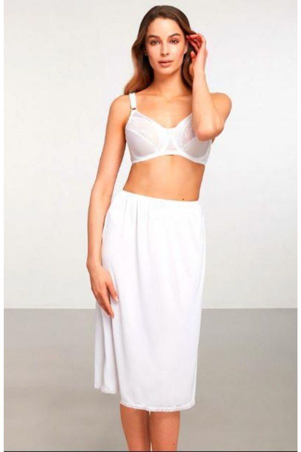 Kom Plain Long Jupon White