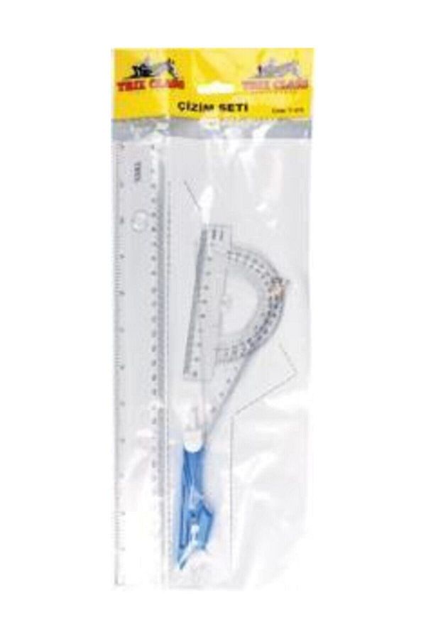 TRİX-Drawing Set - Ruler Set - Transparent 1