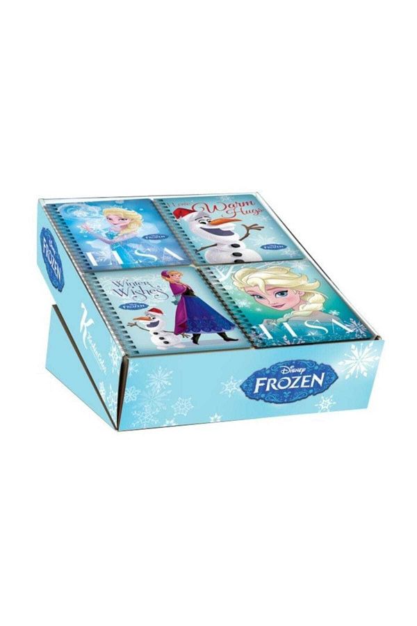 Frozen Elsa-A6 Spiral 80 Sheets Metalized Cover Lined Notepad with Olaf 3 Pieces 1