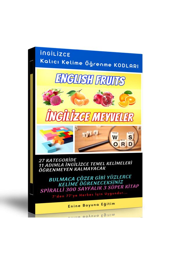 Enine Boyuna Eğitim-English Permanent Word Learning Codes 1