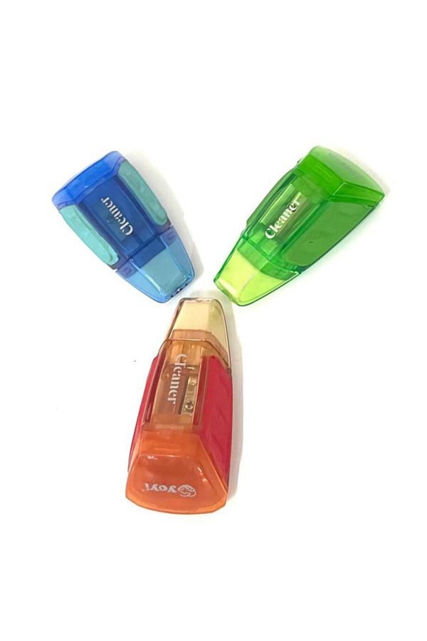 Y Plus-Cleaner with Eraser and Bowl Pencil Sharpener Set of 3 1