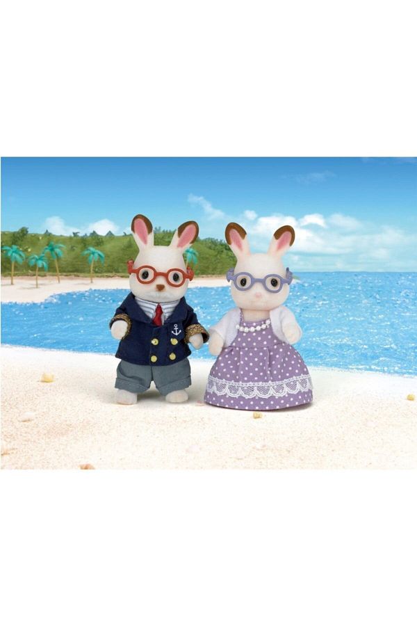 Sylvanian Families 5190 Sylvanian Families Chocolate Colored Rabbit Mother and Grandfather Figures Trendyol