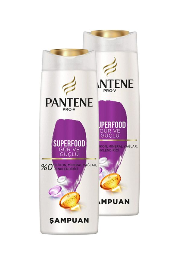 Pantene-Pro-v Superfood - 800 Ml Bushy and Strong, 400 Ml x 2 1