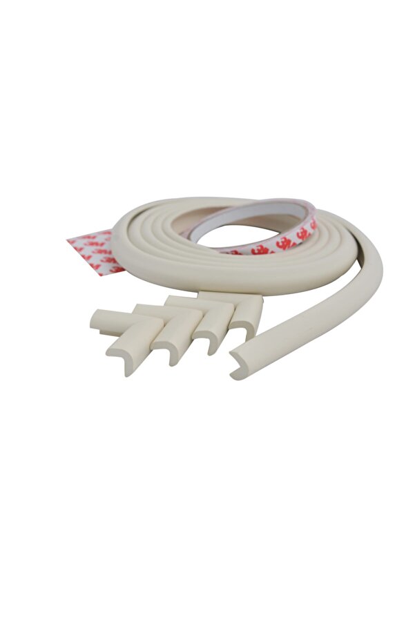 PORTAKAL SAFETY Porakal Safety Kauçuk Mini Kenar Mini Köşe Koruyucu Seti-krem