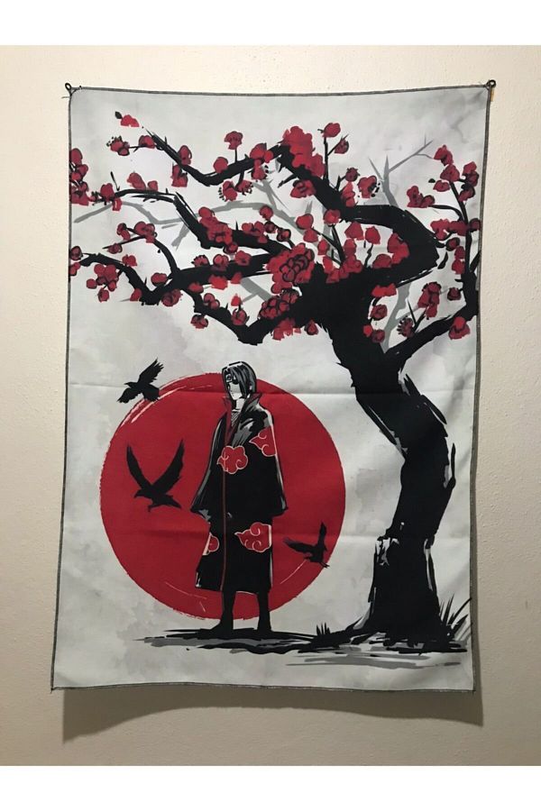 owl bag Anime Itachi Uchiha Patterned Design Wall Tapestry Trendyol