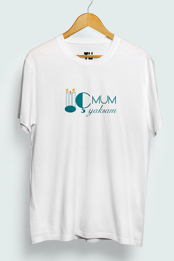 TÜşört-Konya Special Design 100% Cotton T-shirt with Cognac 1