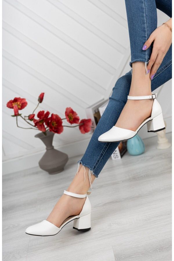 Tolgado-Rochie albă de mireasă de damă cu tocuri New Classic 1