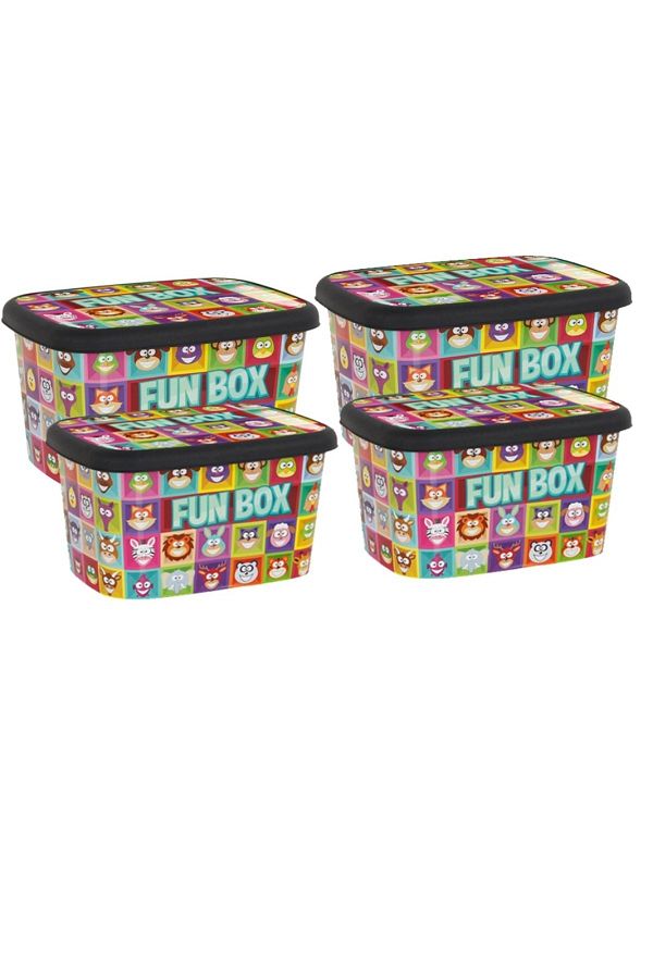Asfaravm-Toy Storage Box Funbox 4 Large Set 1