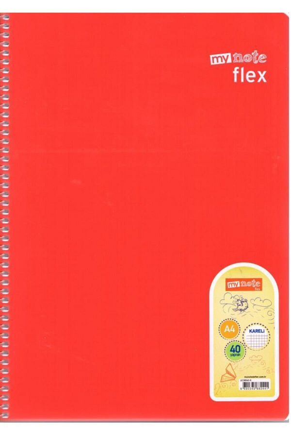 Mynote-Flex Spiral 40 Sheets Checked Notebook 1