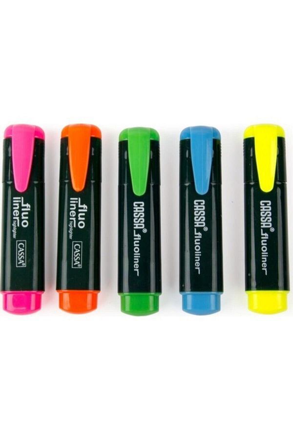 Cassa-Fluo Liner Highlighter Kalmem Set of 5 1