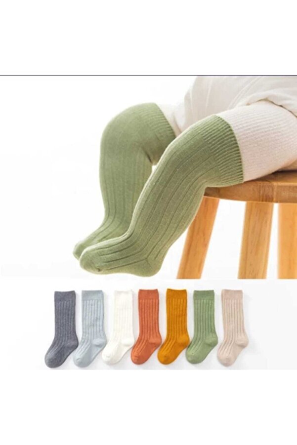 ÖZKARDEŞLER BABY Bebek Dizaltı Çorap 7 Li