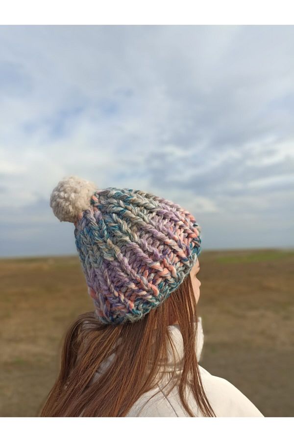 Sihirlihalka-100% Handmade Wool Beret (Large Loop) 1