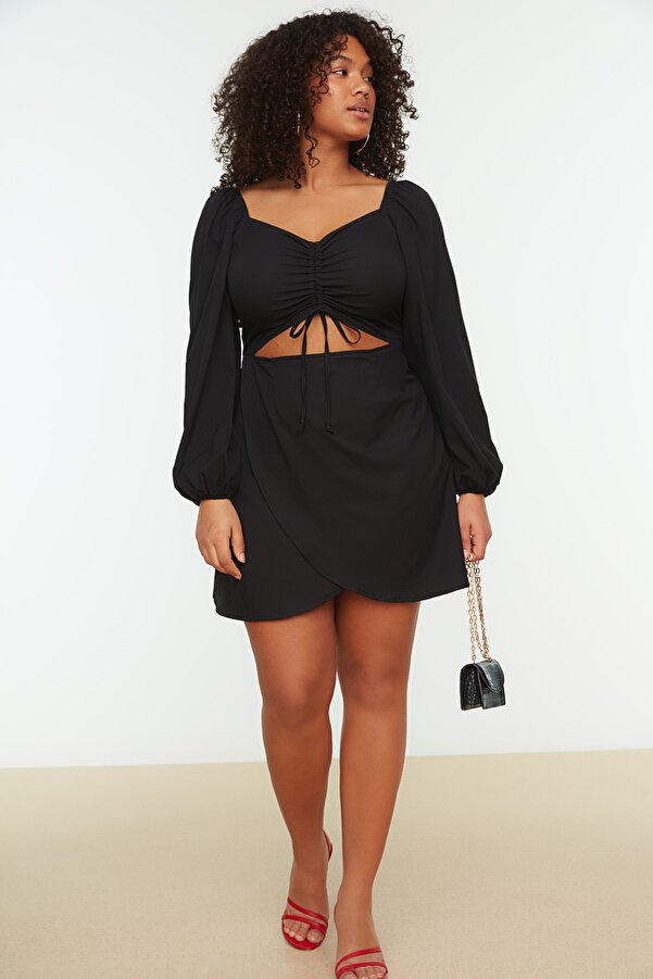 Schwarzes kleid mit cutouts clearance