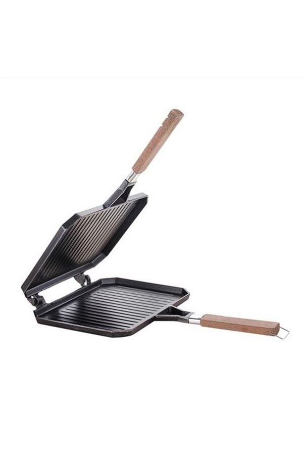 TAŞHAN-Taşhan Full Greblon Coating Removable Plate Practical Stove Top Toaster 1