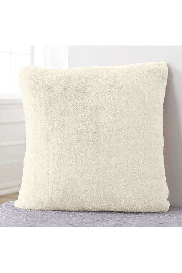 LadiesHome-Plush (RABBIT) Rabbit Cushion Cover Ecru 1