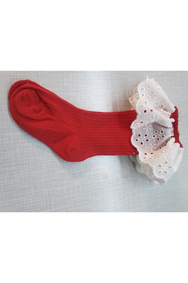 ÖZKARDEŞLER BABY Bebek Dantelli Dizaltı Çorap