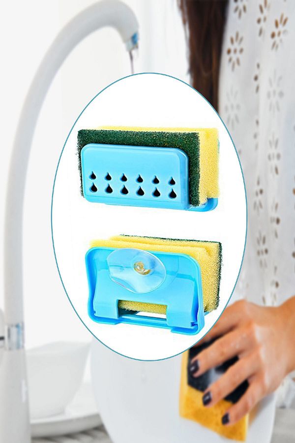 Buffer-Sponge Hanger with Suction Cup Sponge Hanger 1