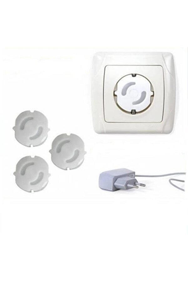 abnturk Çocuk Koruma Priz Kilidi %100 Güvenli 4 Adet Priz Koruma Kapağı Çocuk Güvenliği Için Priz Kapatıcı
