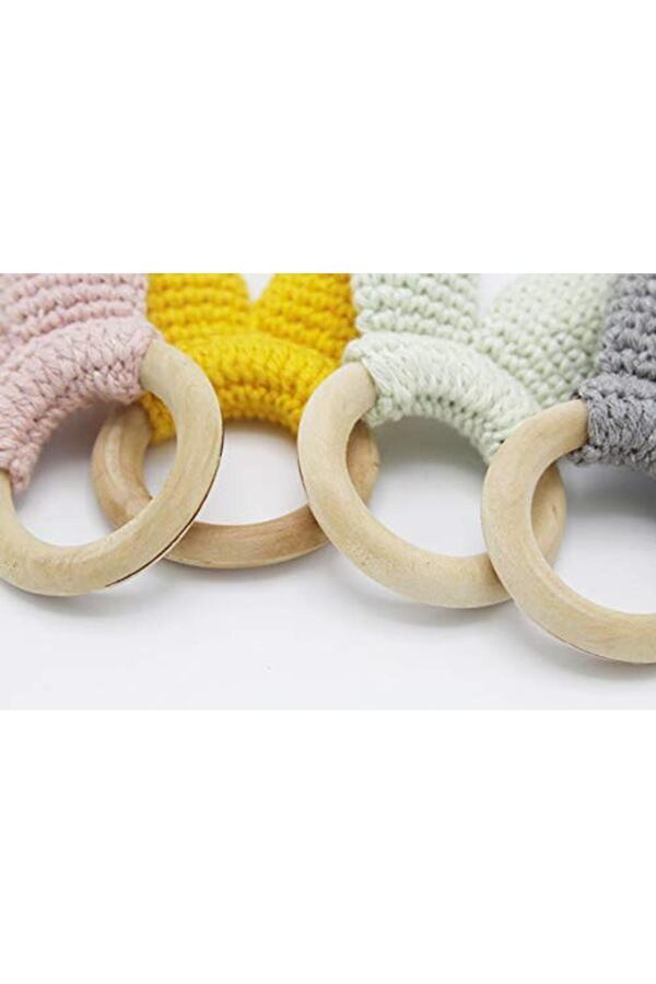 Babyjem-8681049216519   Teether inel din lemn (verde) 1