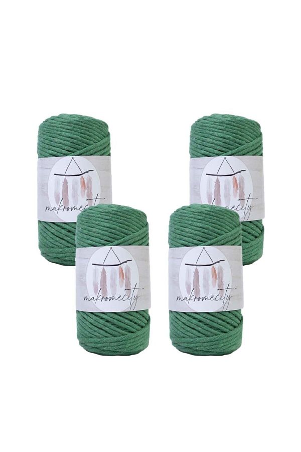 Makromecity-Premium Screwed Macrame Thread 3mm Macrame Screwable Hobby Thread Set of 4 4 Benetton 1