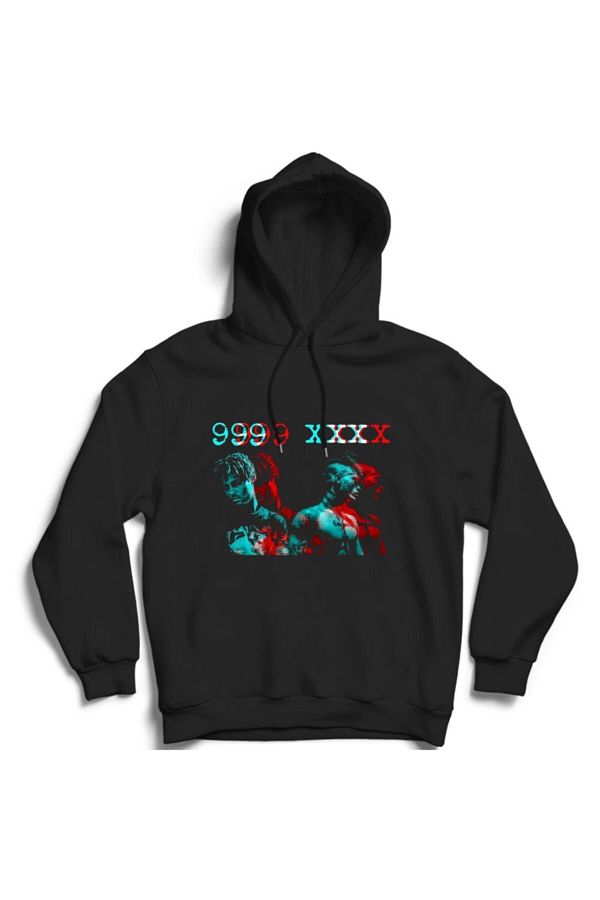The Fame Juice Wrld and Xxxtentacion 999 Hooded Sweatshirt Hoodie Trendyol