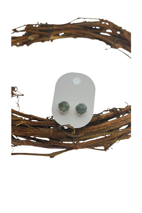 PEDRAS-Natural Stone Labradorite Earrings 1