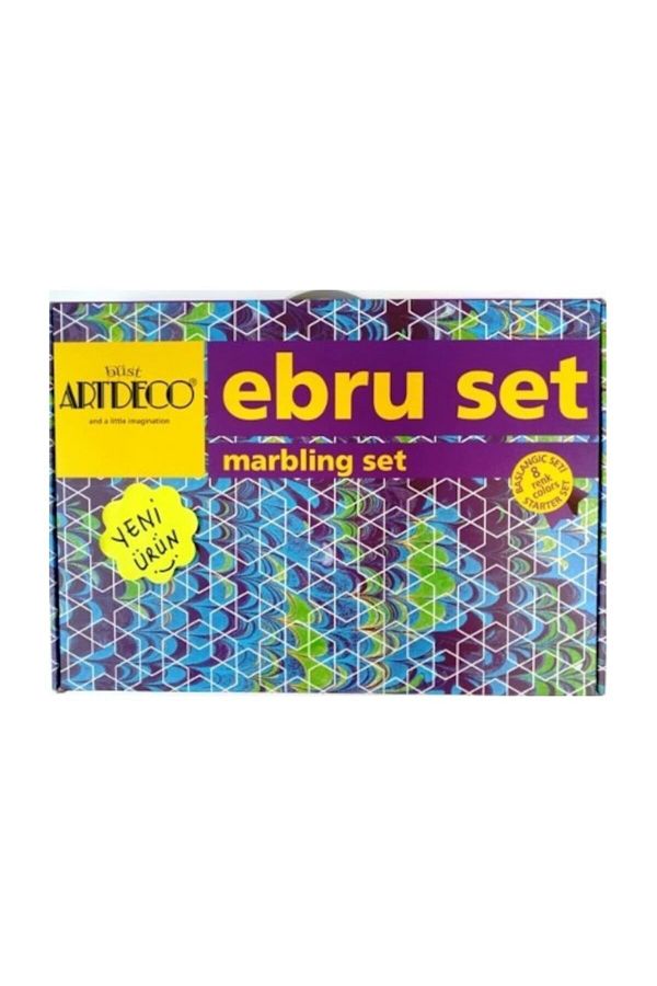 Artdeco-Marbling Starter Set 8 Colors 15 Pieces 1