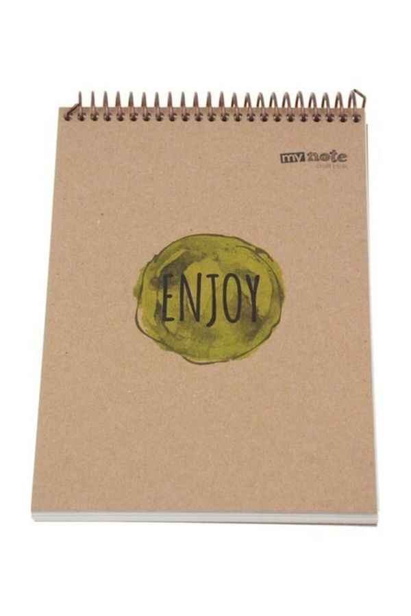 Mynote-Kraft Block A5 100 Sheets Striped 1