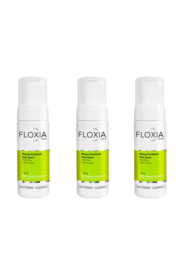 Floxia-Sativa Soap Free Foam Purifier X3 - Soap-Free Foam Cleanser for Dry Skin 150 Ml 1