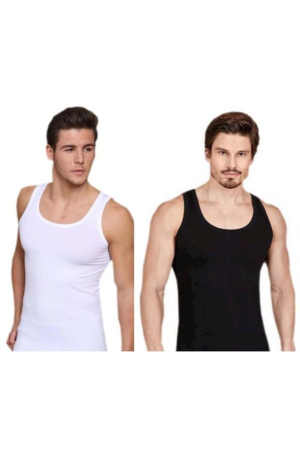 Berrak-6 Pieces 1030 Men's Lycra Undershirt - - Undershirt,undershirt - Mixed - L 1