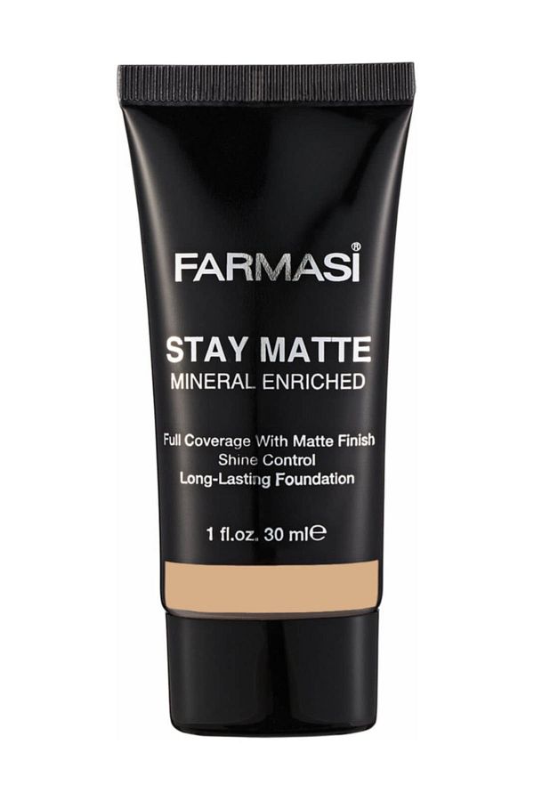 Farmasi-كريم أساس - كريم أساس Stay Matte باللون البيج الرملي رقم: 04 30 مل8690131712044 1