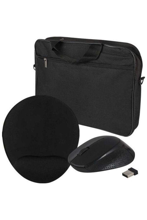 Evocase-Evo300 15.6'' Notebook Bag (evo301 Wrist Supported Mousepad + Wireless Mouse) Set 1