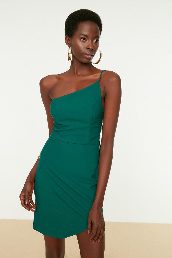 Emerald green formal dress short online