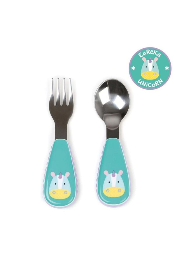 Skip Hop-Unicorn Fork Spoon Set 1