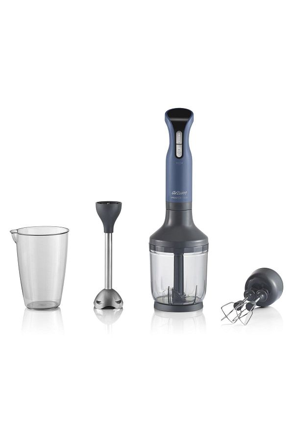 Arzum-Ar1016-dm Prostick 1000 Watt Ergonomic Stick Blender Set - Deep Blue 1