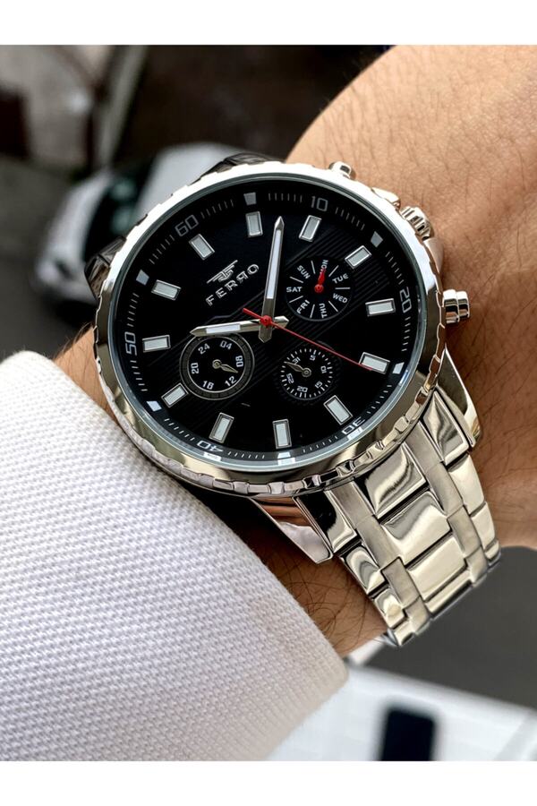 FERRO-Original Steel Men's Watch + Bracelet Gift 1