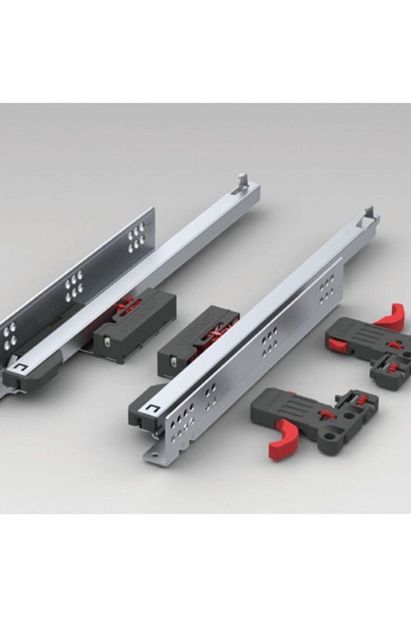 ARON-Samet Smart Slide Push Open 35' Push-Open Handleless Drawer Rail + Latch 35cm 1